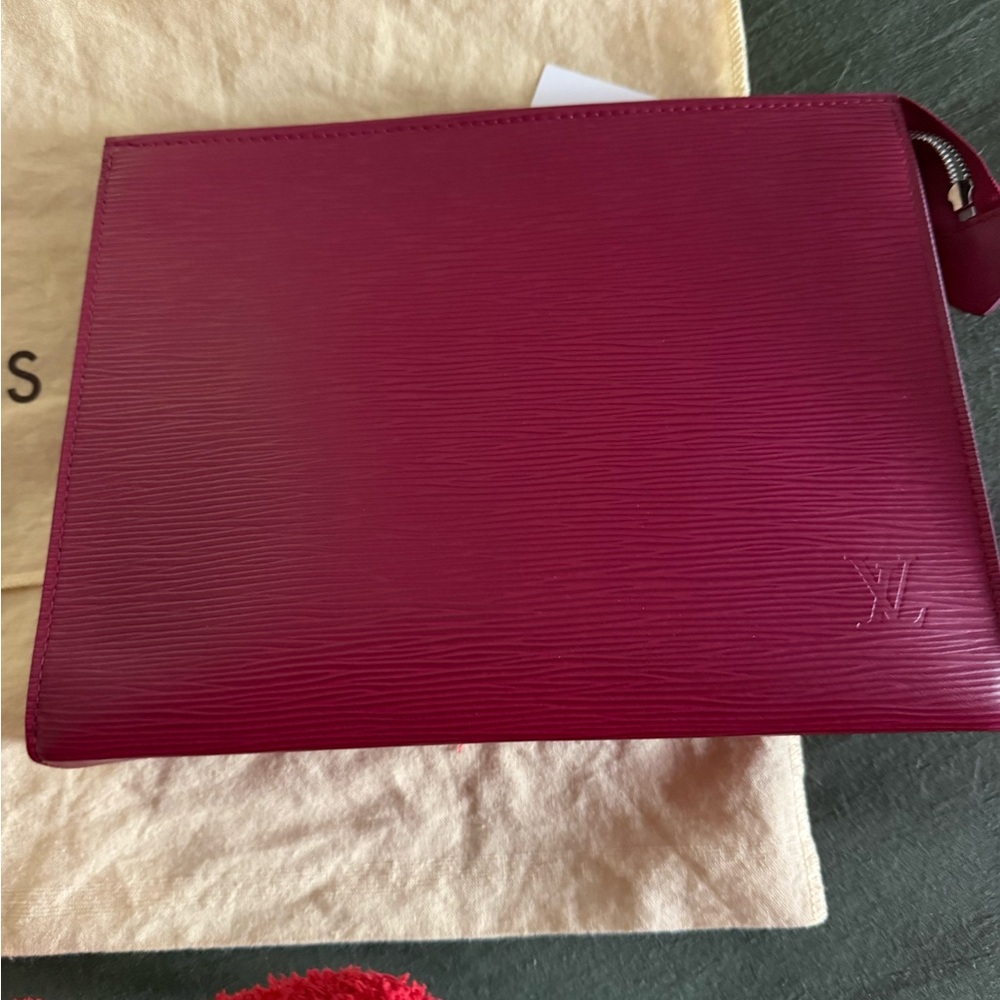 Louis Vuitton Purple Epi Leather Pouch